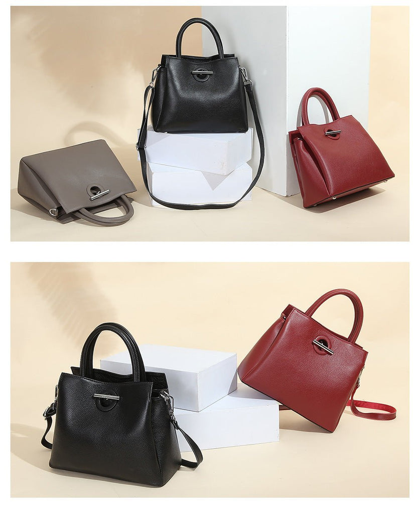 Stylish Genuine Leather Fashion Tote Bag bags WAAMII   