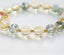 Stylish Mix Natural Crystal Stones Clover Charm Bracelet Jewelry WAAMII   
