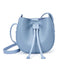 Stylish Soft Leather Half Circle Mini Bucket Tassel Crossbody bags WAAMII   