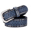 Stylish Women Rivet Belt Hollow Out Wristband-WB7039 Accessories WAAMII Dark blue 110cm 