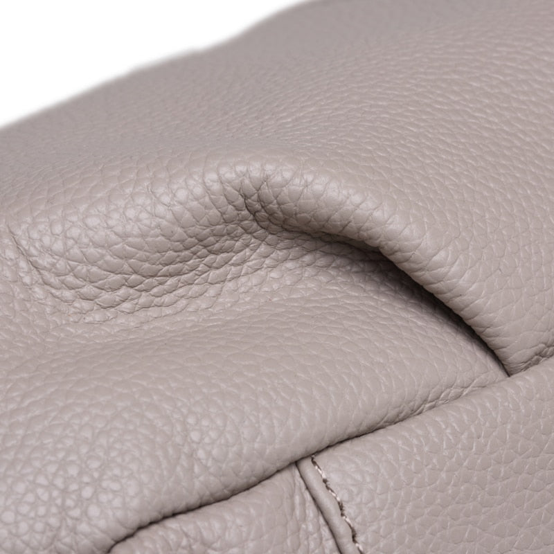 Top Grain Genuine Leather Multi-pockets Dumpling Shaped Hobo Satchel bags WAAMII   
