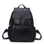Top Grain Litchi Pattern Genuine Leather Cute Women's Backpack bags WAAMII black  