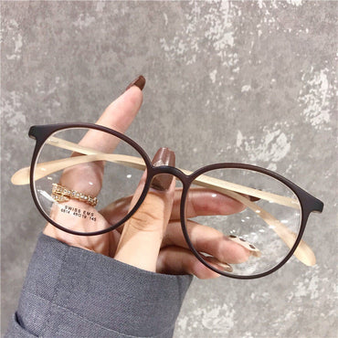 TR90 Eyeglasses Frame Ultralight Women Eyeglasses Frames Myopia Optical Prescription Eyewear 16814 - Matte Coffee Only Frame - Luxury Accessories by WAAMII