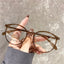 TR90 Eyeglasses Frame Ultralight Women Eyeglasses Frames Myopia Optical Prescription Eyewear 16814 Accessories WAAMII Light Brown Only Frame 