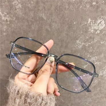 TR90 Eyeglasses Large Frame Women Eyeglasses Frames Myopia Optical Prescription Eyewear 16815 - Blue - Luxury Accessories by WAAMII