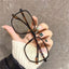 TR90 Eyeglasses Large Frame Women Eyeglasses Frames Myopia Optical Prescription Eyewear 16815 Accessories WAAMII Matte Leopard  