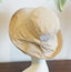 UV-proof Hat Casual Linen Cotton Butterfly Knot Wide Brim Packable Sun Hat Accessories WAAMII Beige  