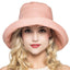 UV-proof Hat Casual Linen Cotton Butterfly Knot Wide Brim Packable Sun Hat Accessories WAAMII   