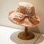 UV-proof Hat Casual Linen Cotton Butterfly Knot Wide Brim Packable Sun Hat Accessories WAAMII   