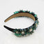 Velvet Stars Snowflake Vintage Jeweled Headband WH305 Accessories WAAMII   