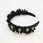 Velvet Stars Snowflake Vintage Jeweled Headband WH305 Accessories WAAMII   