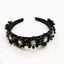 Velvet Stars Snowflake Vintage Jeweled Headband WH305 Accessories WAAMII   