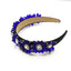 Velvet Stars Snowflake Vintage Jeweled Headband WH305 Accessories WAAMII   