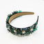 Velvet Stars Snowflake Vintage Jeweled Headband WH305 Accessories WAAMII   