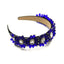 Velvet Stars Snowflake Vintage Jeweled Headband WH305 Accessories WAAMII   