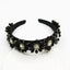 Velvet Stars Snowflake Vintage Jeweled Headband WH305 Accessories WAAMII   