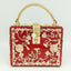 Vintage Buckle Beaded Gold Sequined Flower Clutch Handbag-Acrylic-Black bags WAAMII Red Handbag  