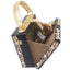 Vintage Buckle Beaded Gold Sequined Flower Clutch Handbag-Acrylic-Black - - Luxury bags by WAAMII