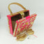 Vintage Buckle Beaded Gold Sequined Flower Clutch Handbag-Acrylic-Black - - Luxury bags by WAAMII