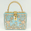 Vintage Buckle Beaded Gold Sequined Flower Clutch Handbag-Acrylic-Black - Blue Handbag - Luxury bags by WAAMII
