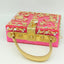 Vintage Buckle Beaded Gold Sequined Flower Clutch Handbag-Acrylic-Black - - Luxury bags by WAAMII