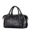 Vintage Designer Multi-pocket Genuine Leather Boston Bag bags WAAMII Black  