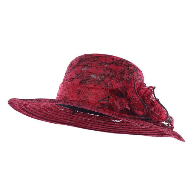 Vintage Floral Crown Womens Church Hats Lace Fascinator Hats Accessories WAAMII   