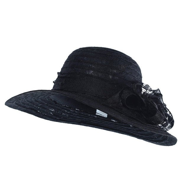 Vintage Floral Crown Womens Church Hats Lace Fascinator Hats Accessories WAAMII   