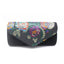 Vintage Floral Embroidered Suede Clutch Bag Evening Purse With Sling-Yellow bags WAAMII black  