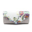 Vintage Floral Embroidered Suede Clutch Bag Evening Purse With Sling-Yellow bags WAAMII silver  