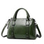Vintage Ladies Oil Wax Leather Handbags Leather Satchel - Green - Luxury bags by WAAMII
