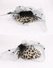 Vintage Leopard Wool Felt Pillbox Fascinator Hat With Veil Accessories WAAMII   