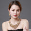 Vintage Statement Jewelry Set-Antique Floral Rhinestone Statement Necklace - - Luxury Jewelry by WAAMII