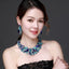 Vintage Statement Jewelry Set-Antique Floral Rhinestone Statement Necklace - - Luxury Jewelry by WAAMII