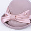 Vintage Winter Irregular Brim Bowknot Wool Cloche Fedora Hat Accessories WAAMII   
