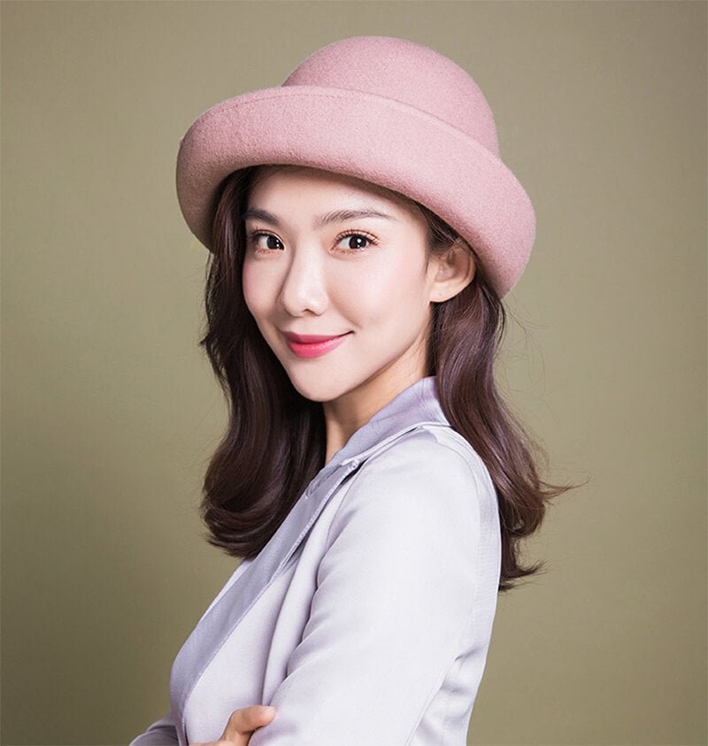 Women Solid Color Winter Wool Cloche Hat Accessories WAAMII   