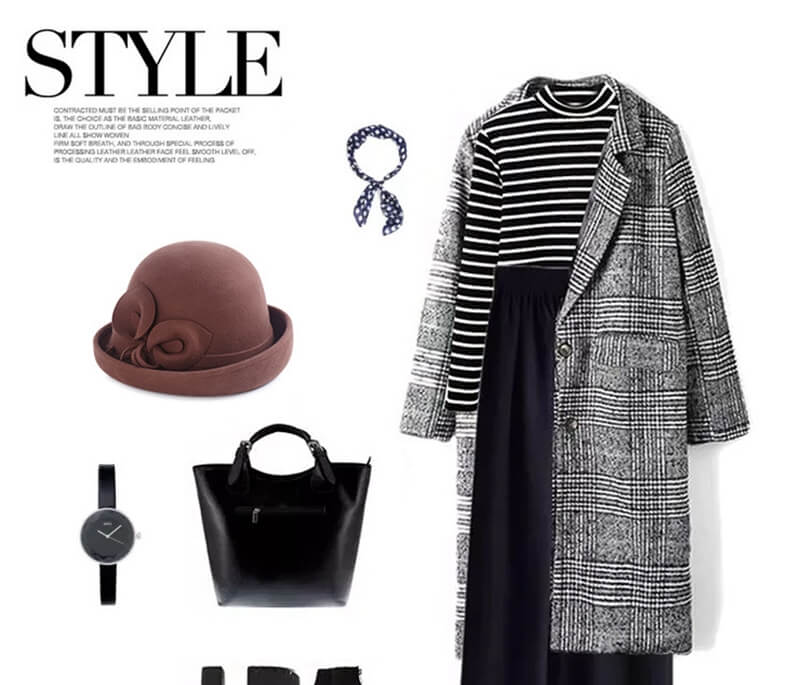 Women Solid Color Winter Wool Cloche Hat Accessories WAAMII   