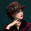 Women Vintage Elegant Lace Floral 100% Wool Cloche Accessories WAAMII   
