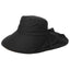 Women's Sun Catcher Shapeable Cotton Feel Hat UPF 50+With Adjustable Detachable Strap Accessories WAAMII Black  
