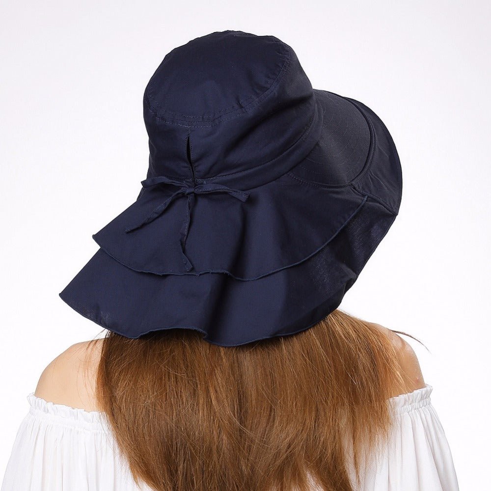 Women's Sun Catcher Shapeable Cotton Feel Hat UPF 50+With Adjustable Detachable Strap Accessories WAAMII   