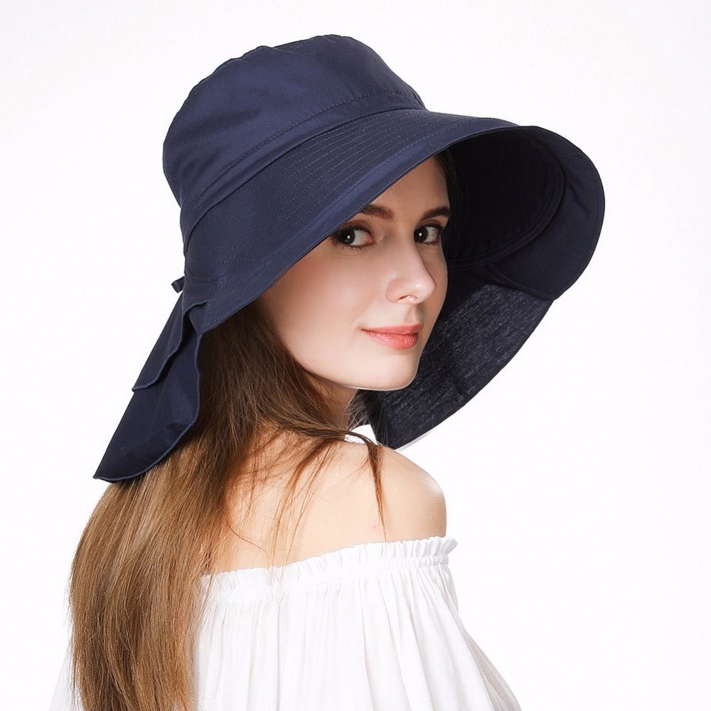 Women's Sun Catcher Shapeable Cotton Feel Hat UPF 50+With Adjustable Detachable Strap Accessories WAAMII   