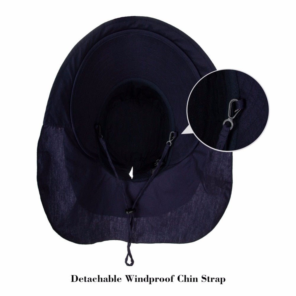 Women's Sun Catcher Shapeable Cotton Feel Hat UPF 50+With Adjustable Detachable Strap Accessories WAAMII   