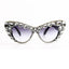 Womens Sunglasses Oversized Colorful Rhinestone Cat Eyes Sunglasses Vintage Shades Accessories WAAMII   